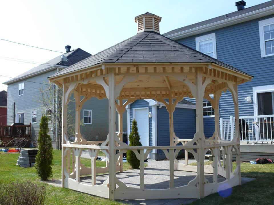 Gazebo Celtique / 12 pieds / Coupole / Non teint